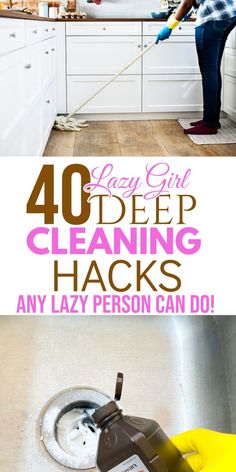 Deep cleaning your home doesn’t have to be exhausting. These 40 lazy girl hacks make it easy to refresh and tidy up your space with minimal effort. Curious about how to clean smarter, not harder? Discover all the tips on the blog! Ways To Deep Clean Your Home, 6 Things To Do Everyday To Keep Your House Clean, Commercial Cleaning Hacks, Quick Cleaning Hacks, How To Clean, Cleaning House Hacks, Deep Cleaning Kitchen, Easy House Cleaning, Hacks For Home