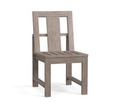 a wooden chair on a white background with no one in it's place to sit