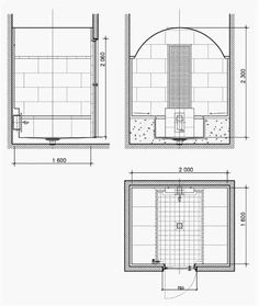 the floor plan for a bathroom with two sinks and a shower stall, as well as measurements