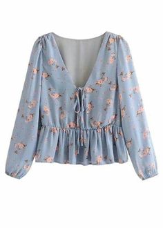 Top Designs Latest, Latest Blouse Designs, Blouse Casual Fashion, Trendy Dress Outfits, Casual Shirt Women, Cooler Look, Floral Print Blouses, Trend Fashion