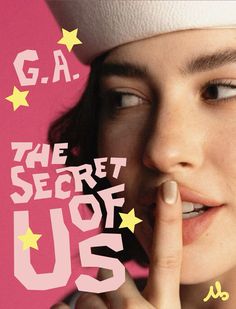 a girl with her finger on her nose and the words ga the secret of us