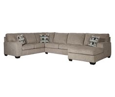 Signature Design By Ashley Ballinasloe Platinum Gray Sectional | Big Lots Ashley Ballinasloe Sectional, Big Lots Furniture, Gray Sectional, Grey Sectional, Entertaining Space, Platinum Grey, Big Lots, Living Room Sectional, Entertainment Space