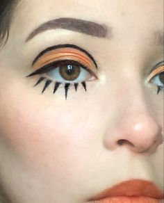 60s Makeup, Funky Makeup, Drag Make-up, Retro Makeup, Swag Makeup, Makijaż Smokey Eye, Edgy Makeup, Cool Makeup, Clown Makeup