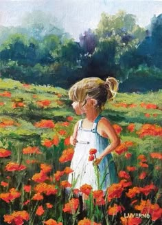 Painting For Nursery, Poppy Field Painting, Country Bedroom Decor, Room Country, Field Painting, Girl Painting, Nursery Girl, Small Artwork, Nursery Paintings