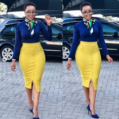 Hey corporate ladies! It’s a new week and here’s some inspiration for you who wants to pull off a corporate… Corporate Woman, Africa Beauty, Nigeria Fashion, Outfits To Try, Fashion Forward Outfits, Church Outfit