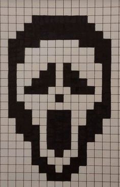 an image of a skull made out of squares