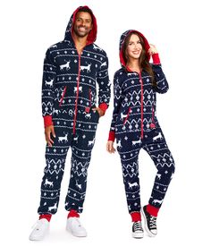 PRICES MAY VARY. FULL FRONT ZIPPER Achieve maximum warmth this holiday season with a Tipsy Elves Adult Christmas Onesie, equipped with a head-to-toe zipper to keep you and your loved ones cozy all winter. CONVENIENT POCKETS Tipsy Elves adult onesies for christmas feature convenient, zippered side pockets offer plenty of room for storing unreasonable amounts of christmas candy and keeping it safe. ULTRA COMFORTABLE FEEL Our matching christmas couples onesies for adults are made with Hyper-comfy f Pajamas Men, Holiday Jumpsuit, Casual Lounge Wear, Estilo Swag, Tipsy Elves, Christmas Onesie, Christmas Festival, Christmas Pjs, Jumpsuit Outfit