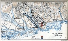 a map of the battle of blenheim