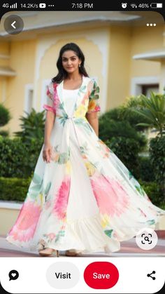 Girls Frock Design, White Cocktail Dress, Long Frocks, Indian Gowns, Beautiful Dress Designs, Designer Dresses Casual