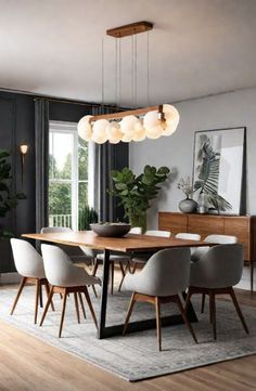 Embrace hygge in your dining room! Get 8 Scandinavian modern design tips for a clean and inviting space. Modern Dining Room Design Ideas, Dining Room Kitchen Combo Layout, Scandinavian Interior Dining Room, Scandinavian Dining Rooms, Hygge Dining Room, Dining Room Scandinavian Style, Dining Room Ideas Modern, Dining Table Scandinavian, Minimal Dining Room