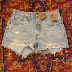 Nwt Classic 501 Levi Jean Shorts. They’re Literally The Perfect Shorts! Smoke Free And Pet Free Home Jean Shorts Short, Casual Levi's Light Wash Jean Shorts, Blue Levi's Jean Shorts, Levi’s Jean Shorts, Levi's Light Wash Mid-rise Jean Shorts, Nyc Travel Outfit, Levi’s Denim Shorts, Rome Outfits, Essential Makeup