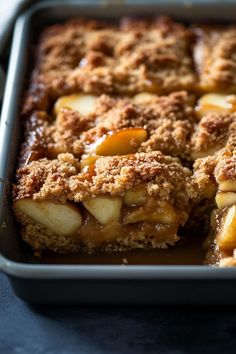 a close up of a pie in a pan