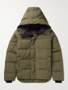 Canada Goose's 'Macmillan' parka is part of its 'Black Label Heritage', a range set apart for its expedition-ready qualities. It's made from lightweight, weather-resistant shell that's padded with down and quilted for optimal insulation. Ribbed-knit cuffs lock in heat and an elongated hem provides additional coverage. Hooded Windproof Down Parka, Outdoor Down Parka With Fleece Lining, Double-lined Down Hooded Jacket For Outdoor Activities, Outdoor Down Parka With Adjustable Hood, Hooded Down Parka For Hiking, Winter Travel Hooded Jacket With Drawstring Hood, Hooded Down Parka With Drawstring Hood, Weatherproof Down Parka For Hiking, Hooded Winter Jacket For Adventure