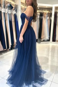 A line Sweetheart chiffon pleated long ball formal evening dress – JiMiss Dresses Tulle Prom Dress Long, Prom Dress Tulle, Navy Blue Prom Dress, Pleated Party Dress, A Line Prom Dress, Tulle Sleeves, Prom Dresses Sleeveless, Dress Tulle, Blue Tulle