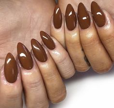 Jelly Almond Nails, Mocha Nails, Brianna Smith, Handy Dandy, Honey Brown, Nail Extensions, Mani Pedi, Nude Nails