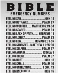 a poster with the names of bibles and numbers in black and white on it