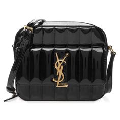 Saint Laurent Ysl Vicky Monogram Black Patent Leather Gold Crossbody Camera Bag ********** Saint Laurent ********** Brand: Saint Laurent Size: Medium (7.25 X 6 X 2.5) Name: Vicky Color: Black Style: Crossbody Camera Material: Patent Leather Rectangle Camera Style Ysl Monogram Gold Metal Logo On Front Flap Front Pocket Black Quilted Patent Leather Material 17 - 24 Inch Drop Cross Body Adjustable Strap Zipper Around Closure Inside Slip Pocket 100% Authentic Or Your Money Back Brand New With Tags A Saint Laurent Vinyle Round Camera Bag, Ysl Camera Bag, Crossbody Camera Bag, Saint Laurent Handbags, Patent Leather Bag, Yves Saint Laurent Bags, Turquoise Leather, Tassel Bag, Saint Laurent Bag