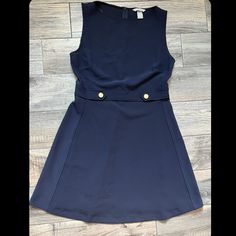 All Orders Ship In 1-4 Business Days! Navy Blue Business Dress Buttons Conditions: New Condition/Clean Condition/No Holes/No Stains/No Pilling/No Fade The Color Is Navy Size L Perfect Business Professional Dress Stretch Material Smoke Free Home! Business Professional Dress, Professional Dress, Dress Buttons, Dress H&m, Dress Stretch, Business Dress, Business Professional, Professional Dresses, Business Dresses