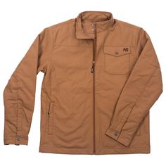 Rugged Utility Jacket With Pockets For Hunting, Brown Utility Jacket With Pockets For Hunting, Brown Long Sleeve Utility Jacket For Hunting, Brown Military Style Outerwear For Hunting, Everyday Jacket, Military-style Brown Hunting Outerwear, Polo Tees, Work Jacket, United States Military