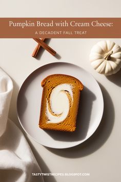 Nothing says fall like this pumpkin bread swirled with sweet cream cheese. It’s a delicious slice of seasonal flavor!
#FallRecipes #PumpkinBread #SeasonalBaking Seasonal Baking, Autumn Flavors