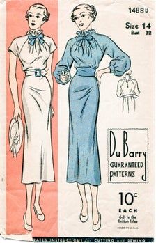 1930s Day Dress, 1930's Dresses, Vintage Fashion 1930s, Ladies Day Dresses, Vintage Dress Patterns, Skirt Maxi, Retro Mode, 1930s Fashion