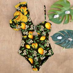 DETAILS One piece swimsuit Pads Cold gentle machine wash Stretchy and smooth fabric Elastane/Spandex Ruffle Product ID: WN220225005 Floral Swimwear, One Shoulder Swimsuit, Women Swimsuit, Floral One Piece Swimsuit, Floral One Piece, Ruffle Swimsuit, Swimwear Women, Female Girl, Print Swimsuit