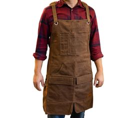 PRICES MAY VARY. Everything's at Your Fingertips: Tired of rummaging around for the exact tool you need? Our full-size shop apron has 9 handy pockets and tool holders – including a zippered pocket that can fit any phone Tough Enough to Tackle Any Task: Feel free to wear this work and welding apron for your wettest, messiest jobs; Its 16-oz. waxed canvas fabric resists stains, splashes, sparks, and more Designed for All-Day Comfort: Why put up with pain? Our flexible cross back apron feels fantas Welding Apron, Butcher Apron, Cobbler Aprons, Woodworking Apron, Tool Apron, Cross Back Apron, Shop Apron, Tool Organizers, Work Aprons