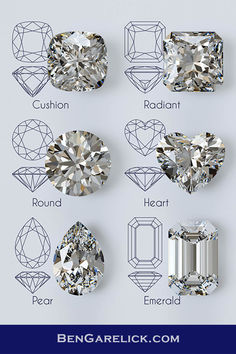 different types of diamonds and their names