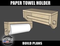 the paper towel holder is made from plywood