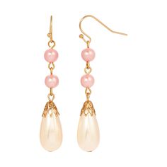 Raspberry & Champagne Teardrop Faux Pearl Linear Earrings Raspberry Champagne, 1928 Jewelry, Vintage Inspired Jewelry, Black Jewelry, Fashion Jewelry Earrings, Fantasy Jewelry, Online Earrings, Pearl Drop Earrings, Pearl Drop