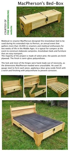 the instructions for making a bed box