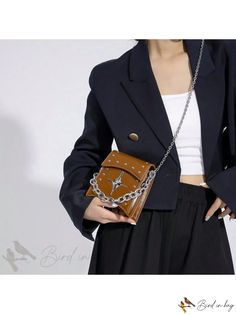 Bird in Bag - Fashionable PU Leather Body Bag Shoulder Handbag with Halloween Theme Trendy Shoulder Bag For Party In Fall, Gothic Brown Bag For Everyday Use, Gothic Brown Bag, Trendy Fall Fashion Accessory Bags, Trendy Fall Season Bags, Brown Party Bags For Fall, Brown Fall Party Bags, Fall Party Brown Bags, Trendy Halloween Shoulder Bag