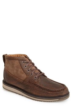 Men's Ariat 'Lookout' Moc Toe Boot, Size 10 W - Brown Boot Wallet, Cap Toe Boots, Moc Toe Boots, Ariat Boots, Pointed Toe Boots, Leather Boot Shoes, Grey Leather, Work Boots, Brown Boots