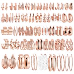 PRICES MAY VARY. Title: 42 Pairs Gold Hoop Earrings Set for Women, Fashion Chunky Pearl Earrings Multipack Twisted Statement Earring Pack, Hypoallergenic Small Big Hoops Earrings for Birthday Party. Product Type: Departments > Women > Jewelry > Earrings > Hoop Big Hoops Earrings, Earring Pack, Rectangular Earrings, Pearl Earring Set, Chunky Pearls, Gold Earrings For Women, Chunky Hoop Earrings, Gold Jewelry Earrings, Hoops Earrings