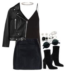 Club Outfits For Women, Rock Chic, Black Leather Jacket, Mode Inspiration, Ladies Dress Design, Polyvore Outfits, Outfits Casuales, Moda Fashion