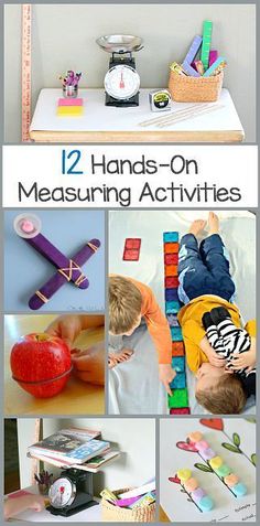 twelve hands - on measuring activities for toddlers