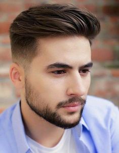 Hairstyle For Silky Hair, Mens Hairstyles With Beard, Beard Styles Short, Hair Male, Short Beard