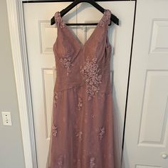 Brand New With Tags. Purchased For A Wedding But Never Worn. Color Is Desert Rose. Comes With Matching Shawl. Smoke Free Pet Free Home. Elegant Tulle Maxi Dress For Wedding, Formal Mother Of The Bride Dress With Lace Bodice, Formal Floor-length Tulle Mother Of The Bride Dress, Pink Formal Gown With Lace Bodice, Formal Pink Gown With Lace Bodice, Formal Floor-length Ball Gown With Lace Bodice, Floor-length Tulle Mother Of The Bride Dress, Elegant Lace Bridesmaid Dress With Sweep Train, Mother Of The Bride Fitted Tulle Evening Dress