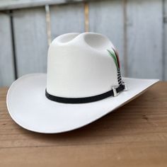 El precio INCLUYE impuestos y ENVIO a cualquier parte de los Estados Unidos! Este es el 1000X Chaparral, un sombrero vaquero distinguido de Tombstone Hats, diseñado para el estilo y la accesibilidad. Cuenta con un ala de 3" y una copa de 4 1/2", elaborado con el exquisito material Telar Master 1x1 para asegurar durabilidad y comodidad. Orgullosamente hecho en México, este sombrero luce una elegante toquilla negra y una pluma decorativa de 3 1/2" que añade un toque refinado. Perfecto para los fan Elegant Black Hats, Hats Cowboy, Black Hat, Tombstone, Hat Band, Cowboy Hat, A 4, The United States, Cowboy Hats