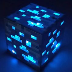 Mineral Light Game Surrounding Model Toys Blue __stock:200 Indoor Lighting refund_fee:800 Warranty การออกแบบ Ui Ux, Minecraft Light, Color Changing Lamp, Usb Design, Light Games, Golden Red, Social Selling, Torch Light, Bright Led Lights