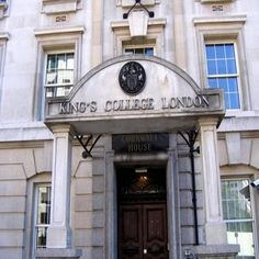 the front entrance to king's college london