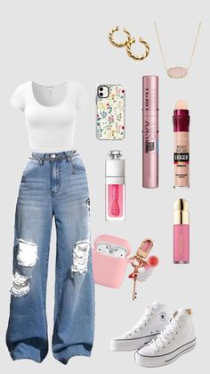 Cute Lazy Day Outfits, Cute Preppy Outfits, Causual Outfits, Cute Comfy Outfits, School Fits, Cute Everyday Outfits