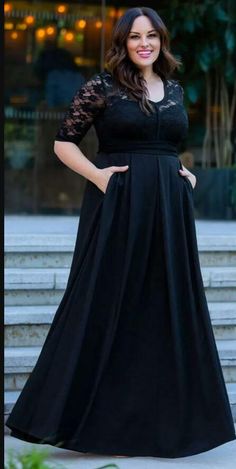 Black Plus Size Lace Mother of Bride and Groom Dress Evening Dress on Storenvy Update Wardrobe, Dresses Medieval, Mom Dresses, Empire Waist Evening Dress, Plus Size Evening Gown, Mother Of Bride Outfits, Plus Size Gowns, Gown Plus Size, Plus Size Party Dresses