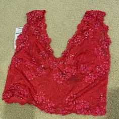 Bebe Sequin Crop Top. Color: Red, Size: Medium. New With Tags, Never Worn. Mint Condition. Non Smoking Household. Red Embellished Sleeveless Top, Spring Embellished Red Tops, Embellished Red Tops For Spring, Red Embellished Tops For Spring, Sequin Crop Top, Dream Wardrobe, Mint Condition, Tap, Sequin