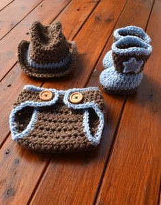 Baby Crochet Cowboy Outfit For Photography Prop Crochet Cowboy Boots, Newborn Cowboy, Baby Cowboy Hat, Cowboy Baby Clothes, Baby Boy Cowboy, Fuchs Baby, Baby Cowboy Boots, Crochet Baby Photo Prop, Cowboy Outfit