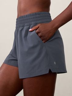 High Rise Weekender Run Short | Athleta Recycled Polyester Athletic Shorts With Elastic Waistband For Sports, Sporty Solid Athletic Shorts In Recycled Polyester, Stretch Athletic Shorts With Elastic Waistband For Outdoor Activities, Sportswear Athletic Shorts With Elastic Waistband For Outdoor, Sportswear Athletic Shorts With Elastic Waistband, Sportswear Athletic Shorts With Functional Drawstring For Outdoor, Outdoor Sportswear Athletic Shorts With Elastic Waistband, Outdoor Athletic Shorts With Functional Drawstring, Functional Athletic Shorts With Elastic Waistband For Outdoor