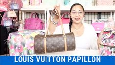 LOUIS VUITTON PAPILLON / PAPILLON 30 BAG REVIEW / VINTAGE LOUIS VUITTON BAG / WIMB / BUTTERFLIES - YouTube Barrel Bag