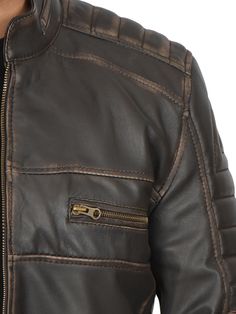 Step into the world of vintage and edgy fashion with the Men's Brown Rub Off Cafe Racer Leather Jacket. Meticulously designed for a distinctive and bold look, this jacket features rich brown rub off leather that exudes character and charm. Specification: 100% Real Lambskin Leather. Internal fully lined with soft polyester. Decorative seam and shoulder details. Erect collar with smooth zip YKK closure. Four exterior pockets and two inside pockets. One extra inside pocket for mobile. Available in Racer Leather Jacket, Cafe Racer Leather Jacket, Leather Jackets For Men, Brown Cafe, Travel Jacket, Party Suits, Jackets For Men, Smart Casual Outfit, Style Upgrade