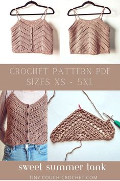 the crochet pattern is easy to make and looks great on any woman's body