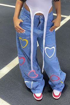 Product NameBlue Casual Street Print Split Joint High Waist Straight Denim JeansItem NO.L52149949Weight1.0080 kg = 2.2223 lb = 35.5562 ozCategoryBOTTOMSTagCASUAL , Print , Patchwork , Cotton , Straight , High Waist , Denim , Jeans , Street , Split joint , Zipper Hasp , ZipperedMaterialCotton,DenimStyleCasual,StreetPattern TypePrintElementSplit JointSuit TypeJeansFit TypeStraightWaist TypeHigh WaistClosure TypeZipper HaspProfileStraightClosed TypeZipperedTypePatchworkSize(in)WaistHipsBottom Lengt Denim Style Casual, 2000s Party, Straight Denim Jeans, Pink Swimwear, Custom Jeans, Khaki Fashion, High Waist Denim, Custom Ideas